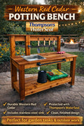 Western Red Cedar Potting Bench