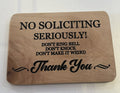 No Soliciting Sign